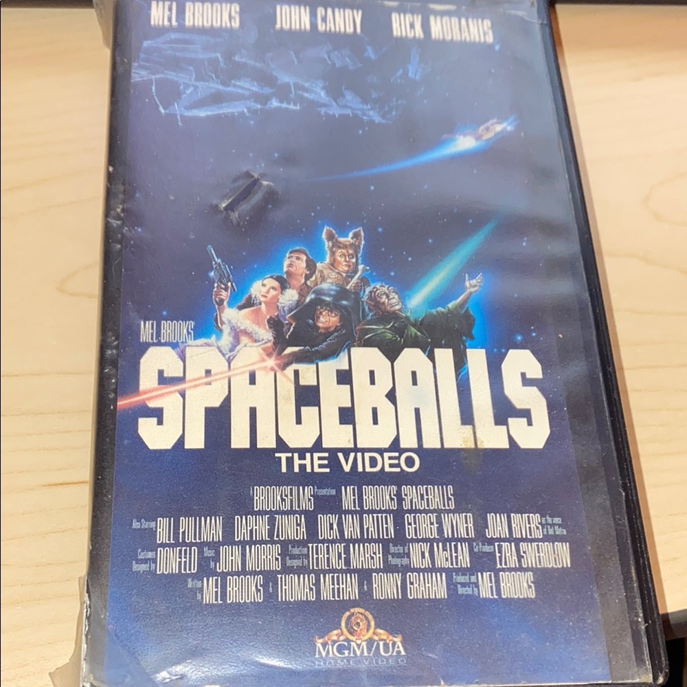 Spaceballs The Video VHS Video in Rental Case John Candy Mel Brooks